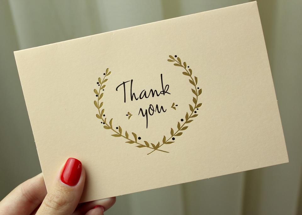 Do I need to write a thank you note?